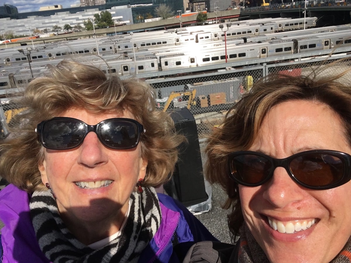 mom and i finishing the high line two