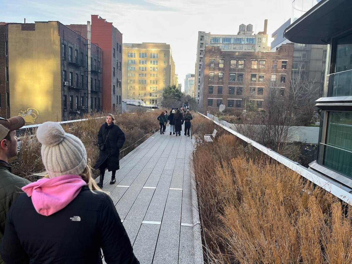 crowds on NYC highline