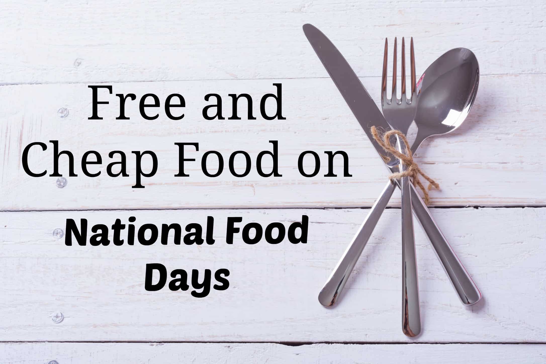 national food days free cheap